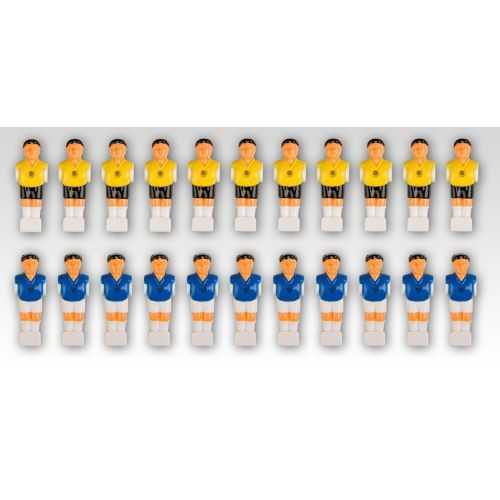 Náhradní figurky na fotbálek žlutá modrá 22 ks M01430 Tuin