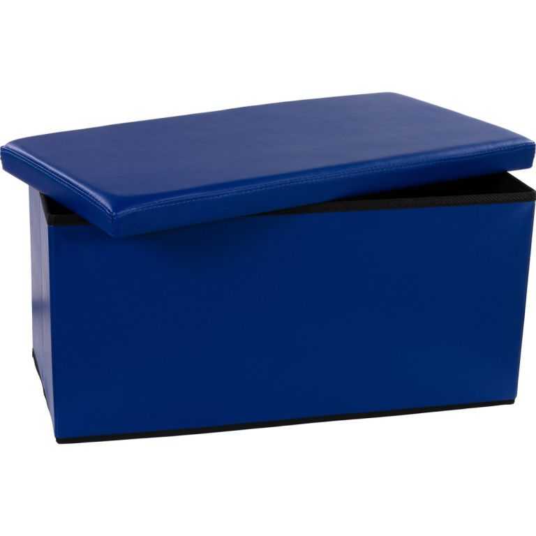 Skládací lavice s úložným prostorem - modrá Stilista