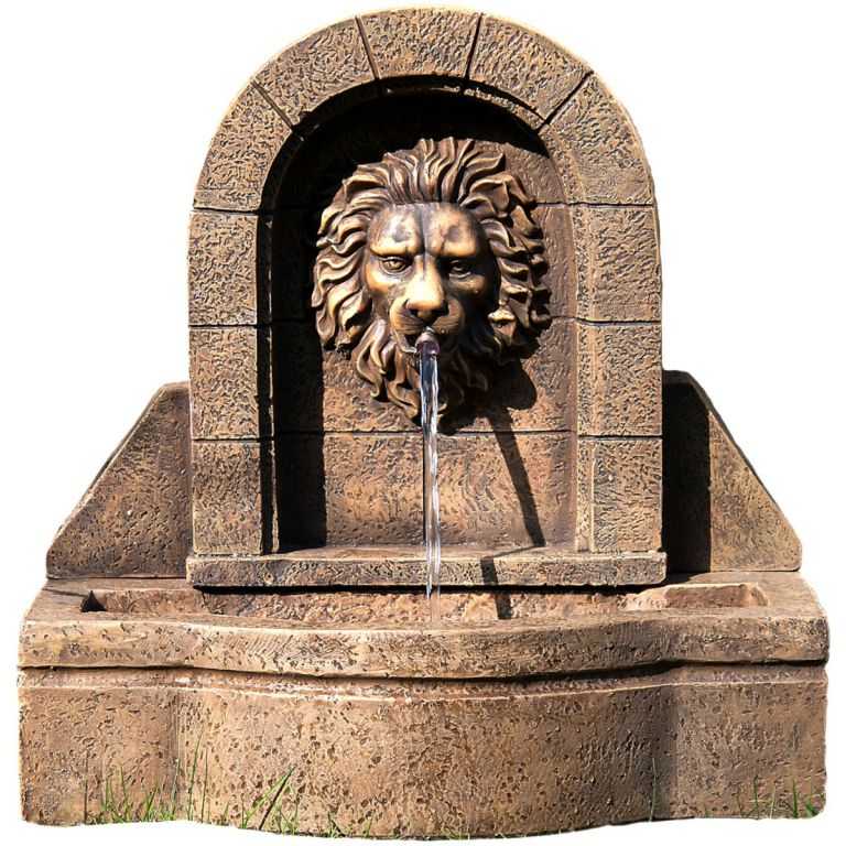 Tuin 1411 Zahradní kašna - fontána lví hlava 50 x 54 x 29 cm Stilista