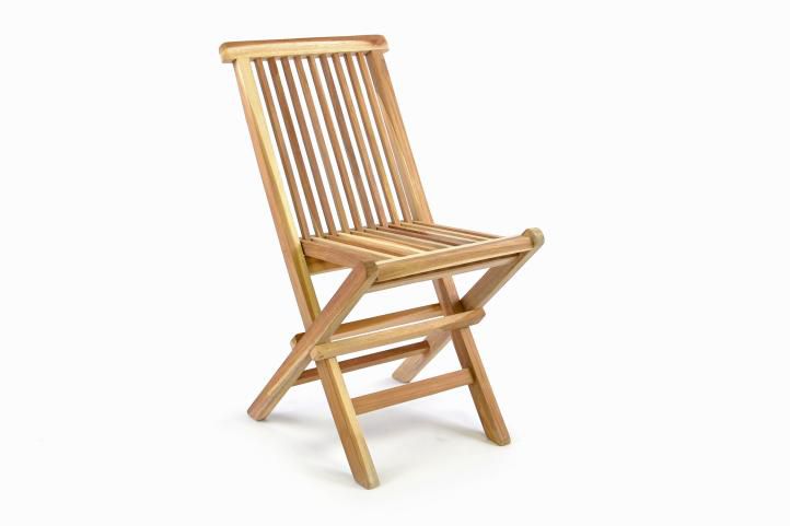 Divero 35877 Skládací dětská židle z teakového dřeva Divero