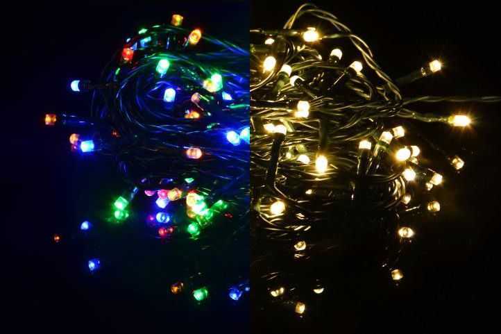 Nexos 39234 Vánoční světelný řetěz 200 LED - 9 blikajících funkcí - 19