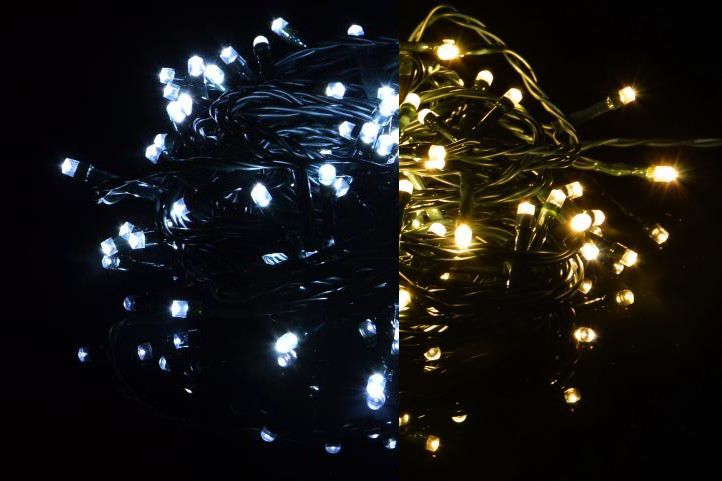 Nexos 39237 Vánoční světelný řetěz 200 LED - 9 blikajících funkcí - 19