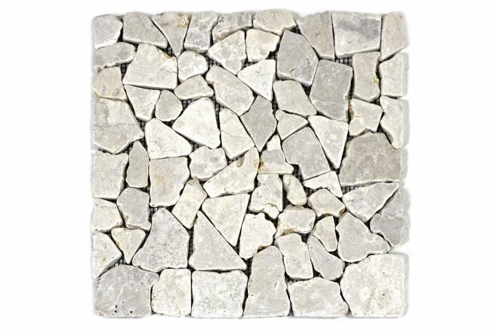 Divero Garth 1657 Mramorová mozaika - krémová 1 m2 - 30x30x1 cm Divero