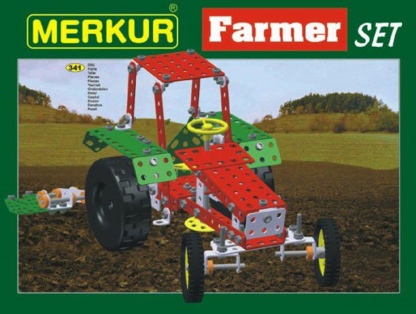 MERKUR Farmer Set Stavebnice 20 modelů 3v krabici 36x27x5