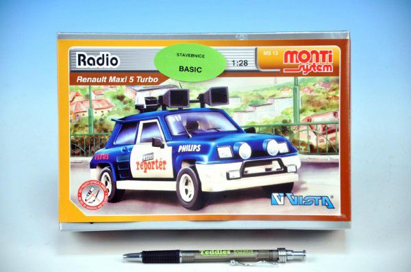 Monti 13 Radio Renault Stavebnice 1:28 v krabici 22x15x6cm Teddies