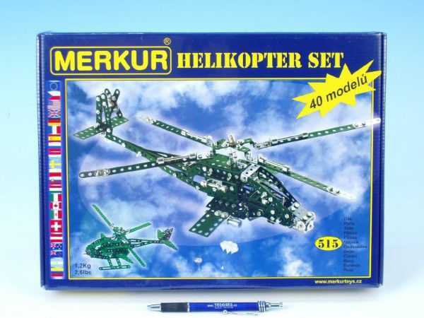 MERKUR Helikopter Set modelů v krabici 36x27x5