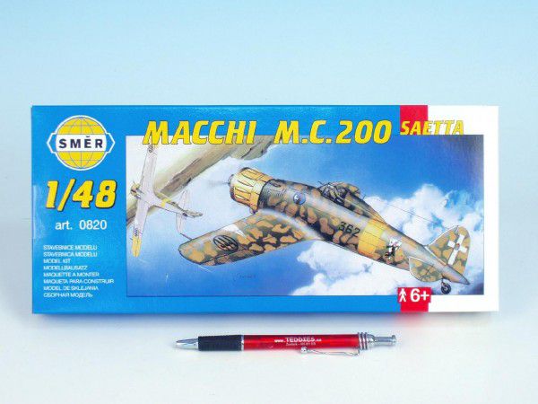 Směr plastikový model letadla ke slepení Macchi M.C. 200 Saetta slepovací stavebnice letadlo 1:48 Teddies