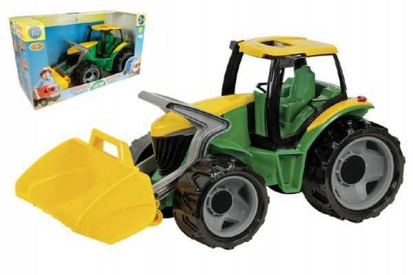 Lena traktor se lžící plast 65 cm Zeleno-žlutý Teddies