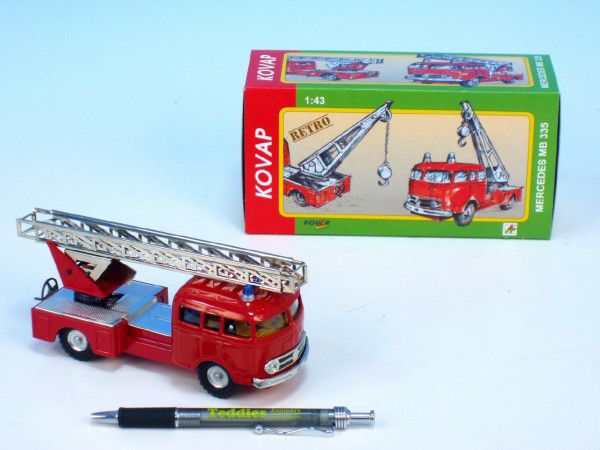 Mercedes Kovap 33Auto hasiči kov 17cm 1:v krabičce Teddies