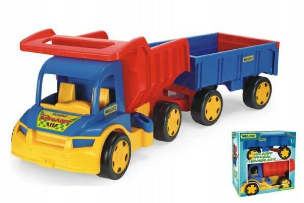 Wader Auto Gigant Truck sklápěč   dětská vlečka plast 55cm Teddies