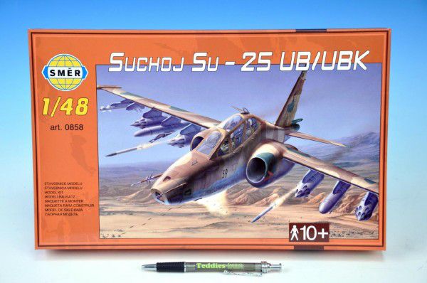 Směr plastikový model letadla ke slepení Suchoj SU-25 UB-UBK slepovací stavebnice letadlo 1:48 Teddies
