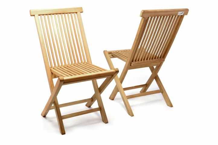 Divero 2255 Skládací židle z týkového dřeva