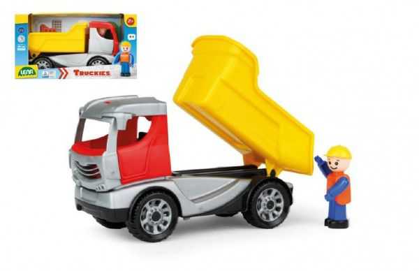Lena Auto Truckies sklápěč plast 22cm s figurkou Teddies