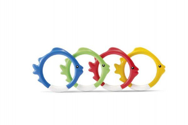 Intex Zábavné plastové kroužky pro potápění Teddies