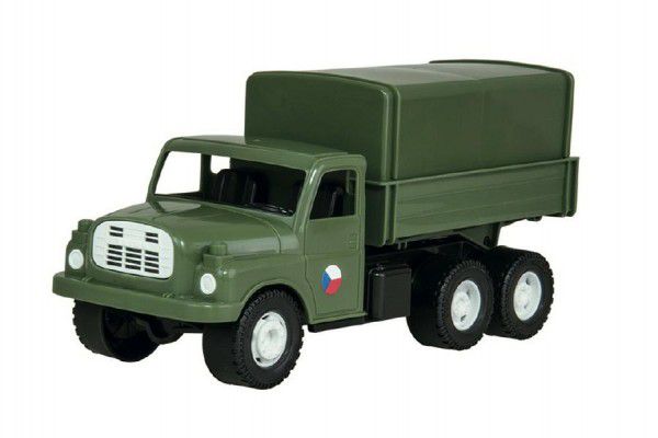 Teddies Auto nákladní Tatra 148 khaki vojenská plast 30cm Teddies