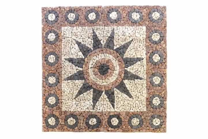 DIVERO – mozaika Květina 120 cm x 120 cm Divero