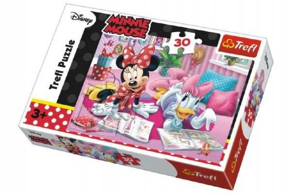 Puzzle Minnie a Daisy Disney 27x20cm 30 dílků v krabičce 21x14x4cm Teddies