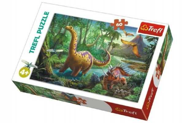 Trefl Dinosauři na cestách 60 dílků Teddies