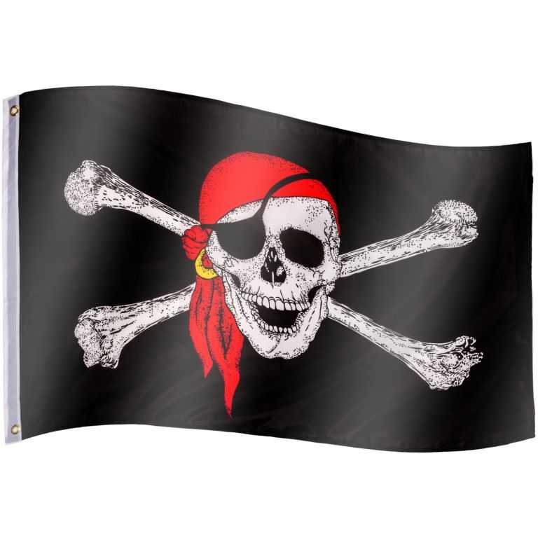 Tuin Jolly Roger 60928 Pirátská vlajka - 120 cm x 80 cm FLAGMASTER®