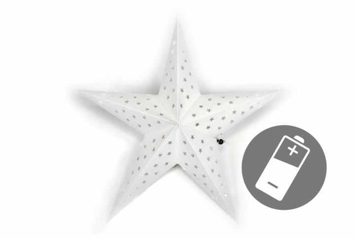 Nexos 32546 Vánoční dekorace - hvězda s časovačem 60 cm - 10 LED