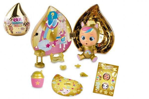 TM Toys CRY BABIES Magické slzy plast panenka s domečkem a doplňky Teddies