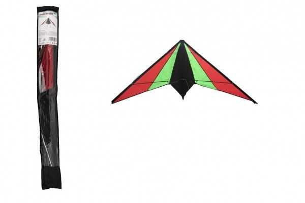 Drak létající nylon 130x65cm barevný v sáčku 10x100cm Teddies