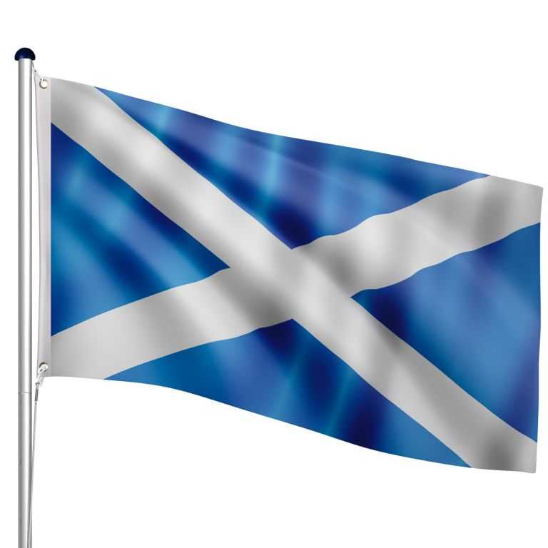 FLAGMASTER Vlajkový stožár vč. vlajky Skotsko