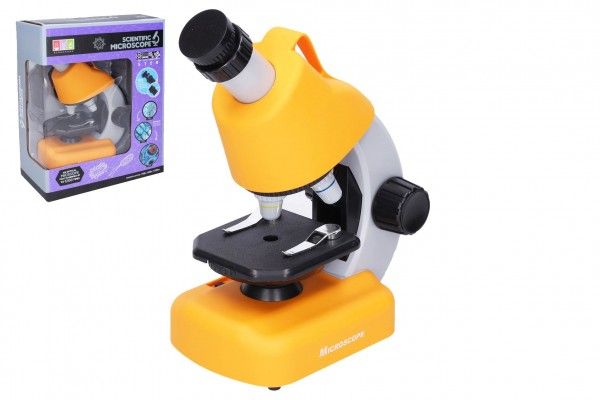 Mikroskop s doplňky plast 15x22cm na baterie Teddies