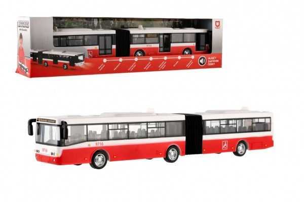 Rappa Autobus česky mluvící plast 36cm červený Teddies