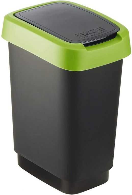 TWIST odpadkový koš 10 L - zelený Rotho
