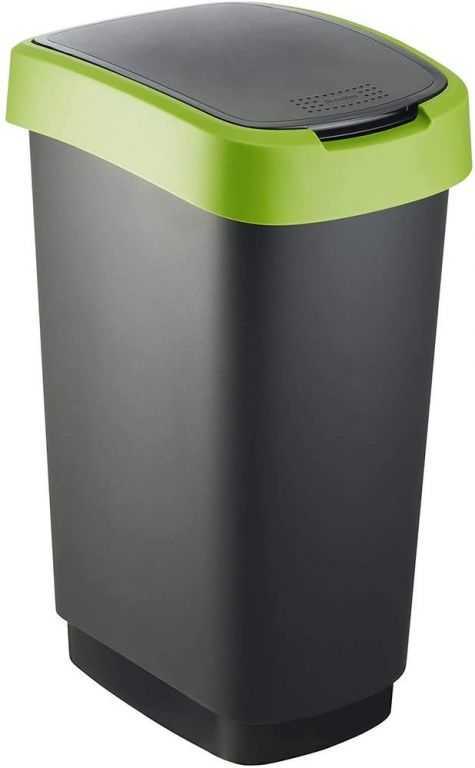 TWIST odpadkový koš 50 L - zelený Rotho