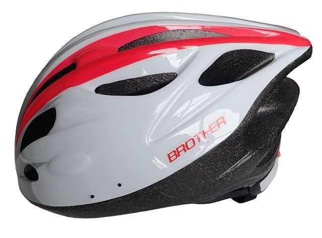 Bílá cyklistická helma velikost L(58-61cm) Brother