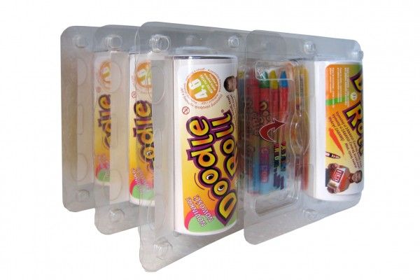 Doodle Roll® pro partu Vymotej si kreativní zábavu! s pastelkami v pouzdru 1 balení 6kusů Teddies