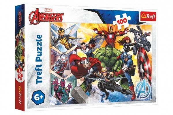 Puzzle Síla Avengers/Disney Marvel The Avengers 100 dílků 41x27