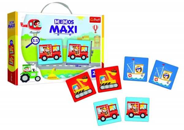 Pexeso Maxi Vozidla 24 kusů společenská hra v krabici 37x29x6cm 24m+ Teddies