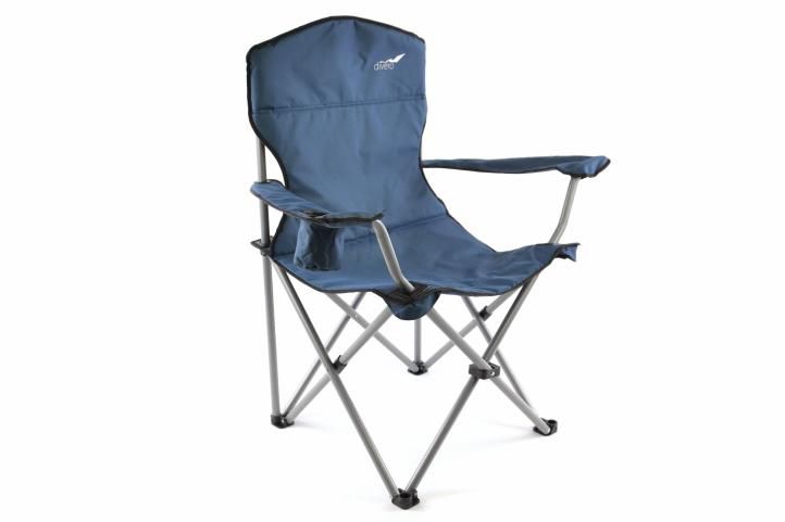 Divero 35104 Skládací kempingová židle XL - modrá Divero