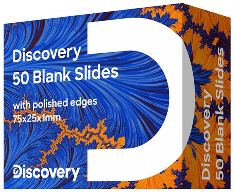 Discovery 50 Blank Slides - sada 50 ks sklíček k mikroskopu