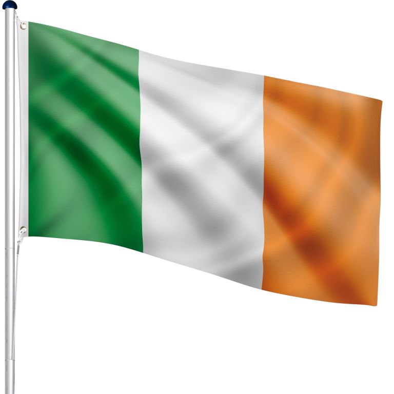 FLAGMASTER Vlajkový stožár vč. vlajky Irsko - 650 cm FLAGMASTER®