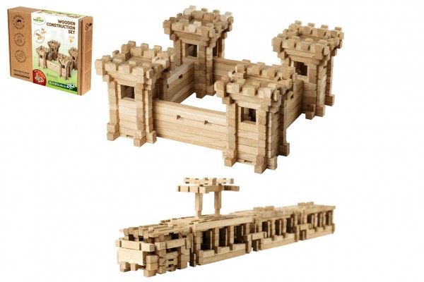 Stavebnice dřevěný hrad 282 dílků