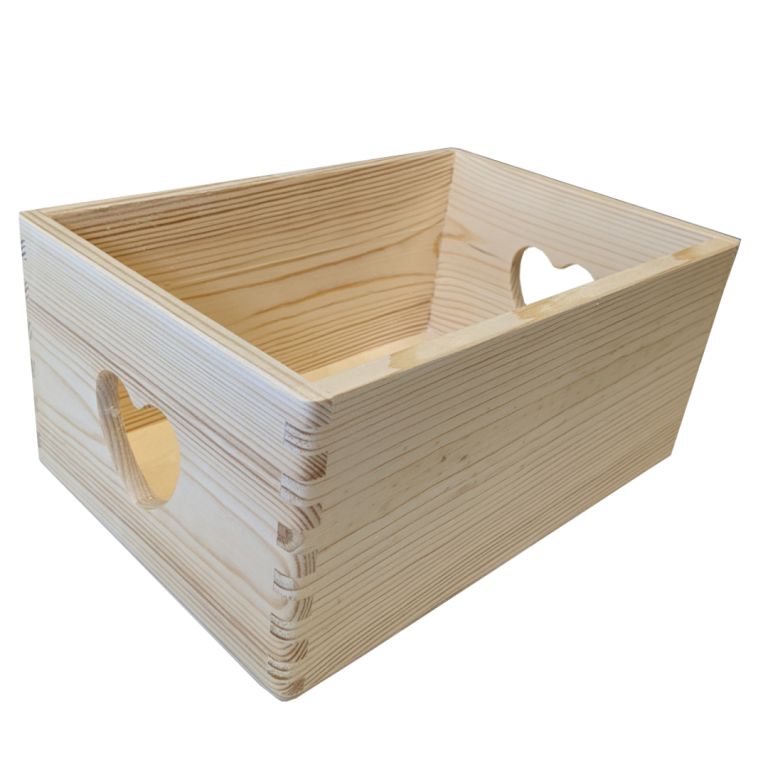 Dřevěný univerzální box SRDCE