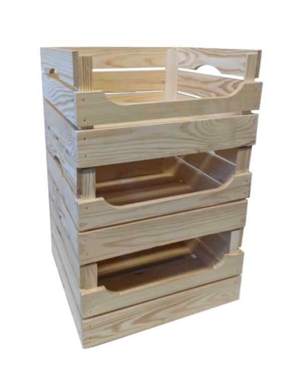 Set dřevěných boxů TRIO