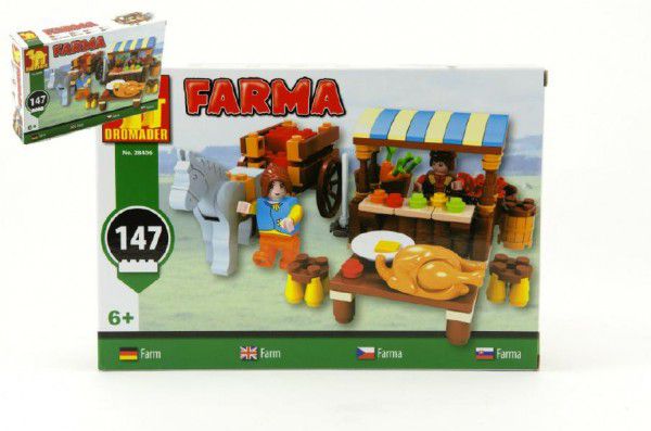 Stavebnice Dromader Farma 28406 147ks v krabici 22x15x4