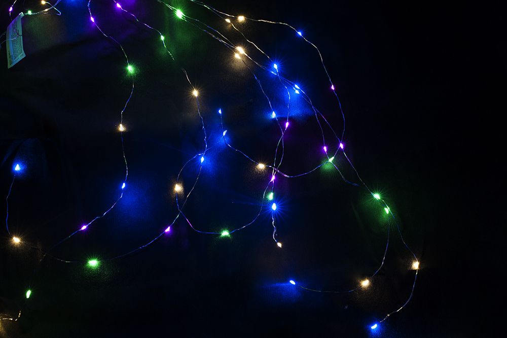 Nexos 59111 Vánoční dekorativní osvětlení – drátky - 64 LED barevné Nexos