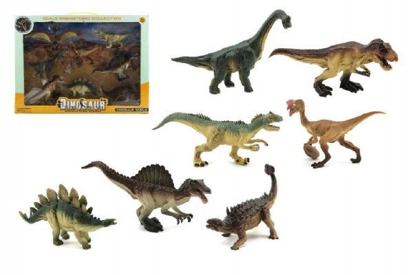 Teddies Dinosaurus plast 8 ks v krabici 46x34x7 cm Teddies