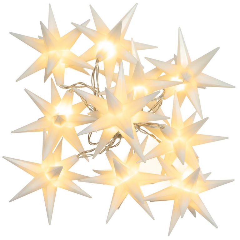 Nexos Vánoční LED hvězdy - teple bílé