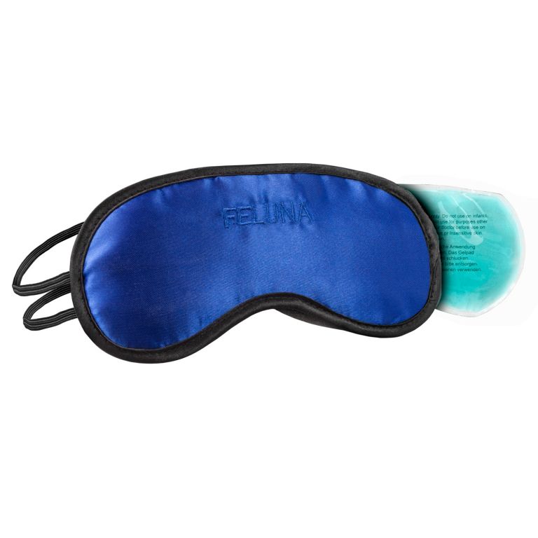 Feluna Spací maska včetně chladící vložky - modrá Feluna