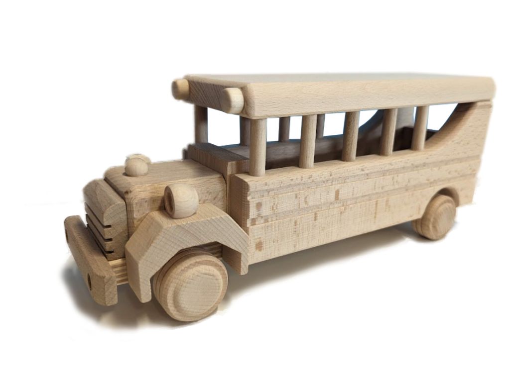 Dřevěný autobus